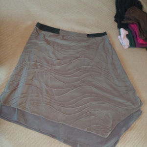 vera wang grey asymmetrical skirt